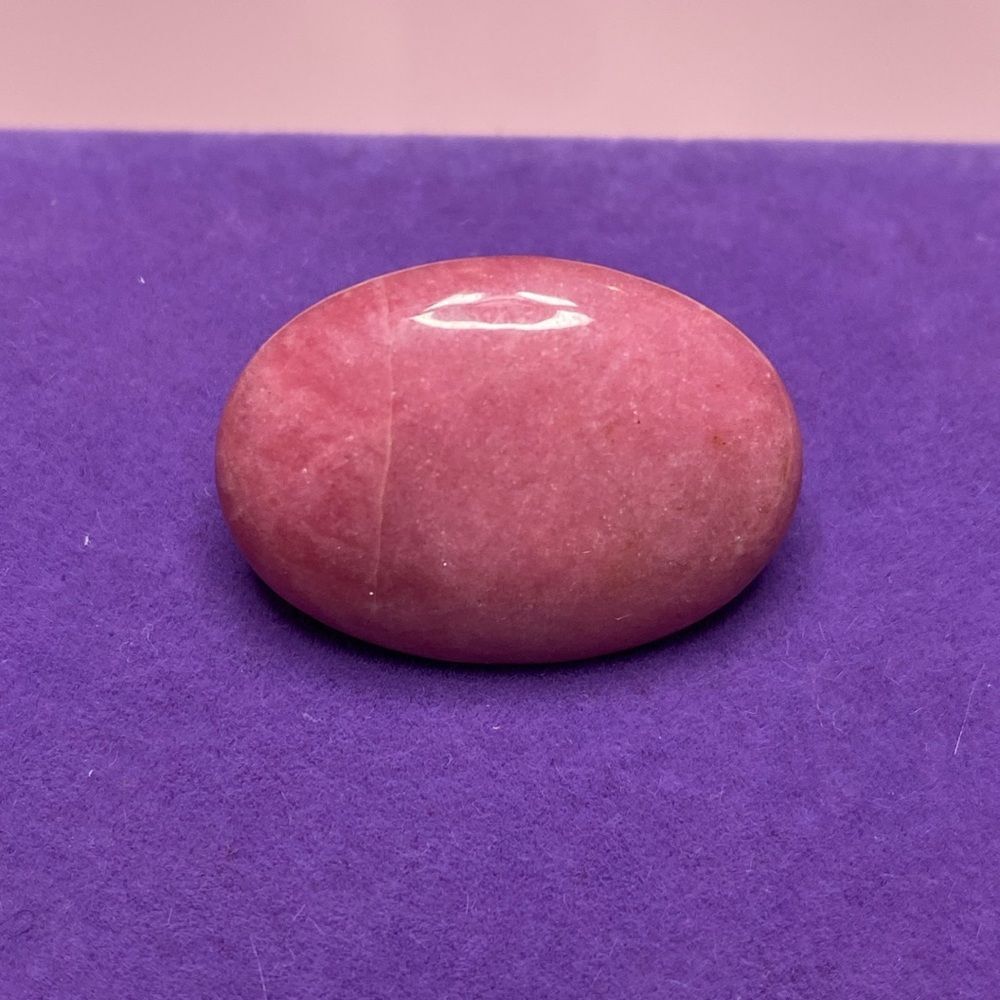 💛 Vintage Handmade Rhodonite Cabochon Brooch